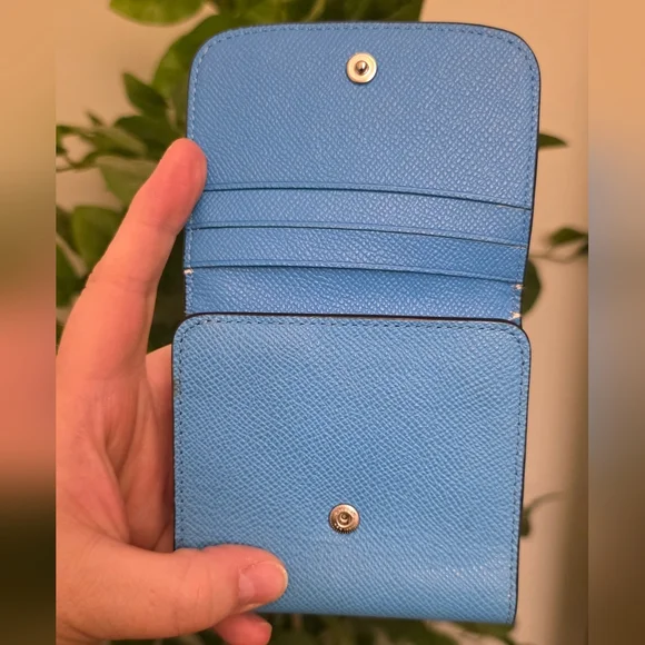 Coach Blue Trifold Wallet - Picture 2 of 6